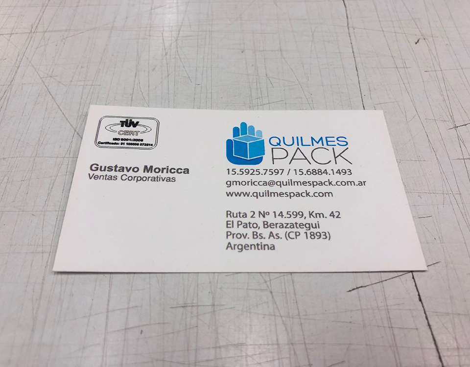 Tarjetas comerciales