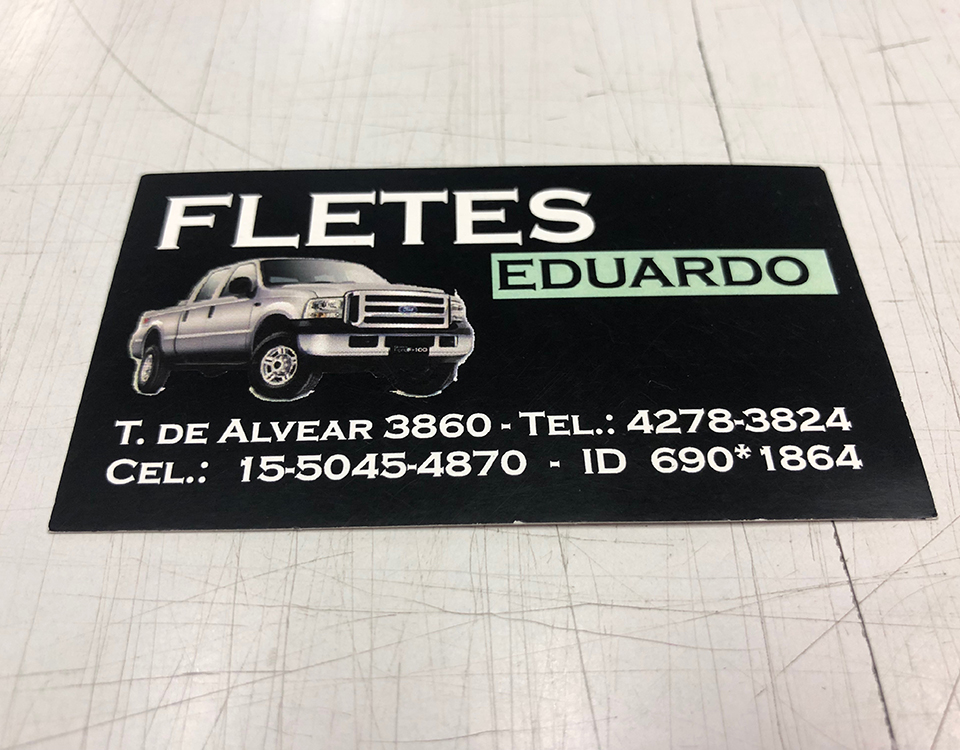 Tarjetas comerciales