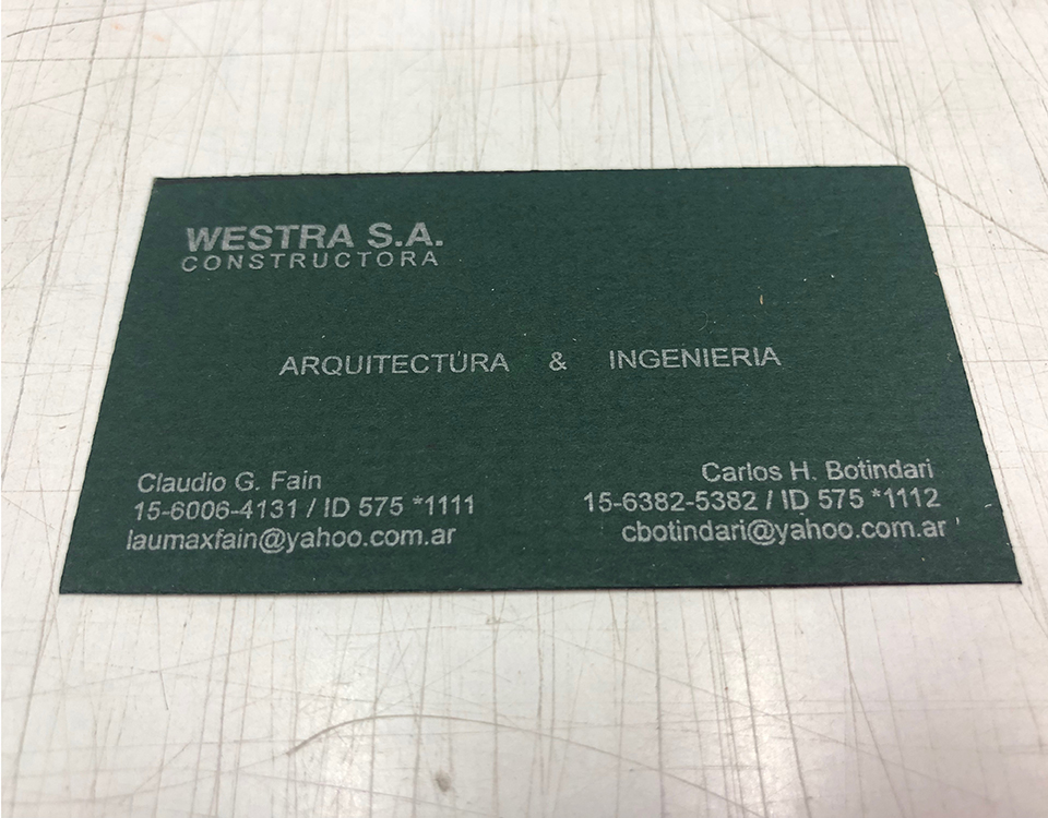 Tarjetas comerciales